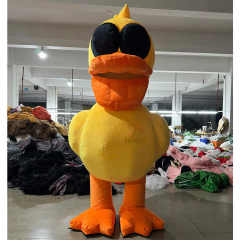 Large Advertising Inflatables Yellow Duck Mascot Costume for Adults Cosplay Walking Outside 2m/2.6m Tall Duck Costumes Customize