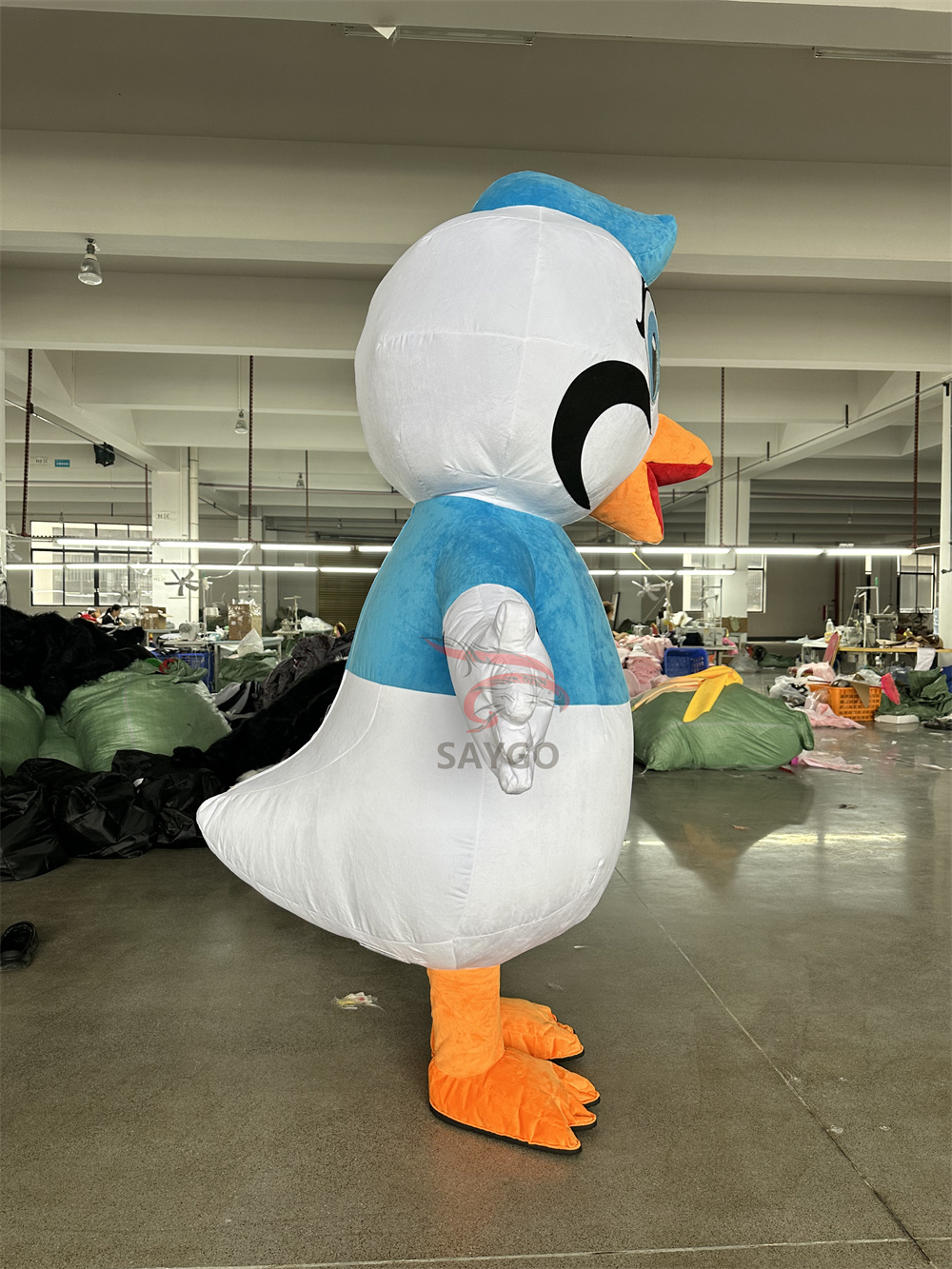 Beautiful Crane Bird Mascot Costume CE 2m Inflatable Phoenix Crane Bird Costume Suits for Events Rental& Sale