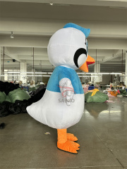 Beautiful Crane Bird Mascot Costume CE 2m Inflatable Phoenix Crane Bird Costume Suits for Events Rental& Sale