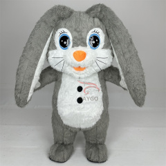 High Quality Inflatable Easter Bunny Mascot Costume Giant Life Size Inflatable Mascot for Sale Factory