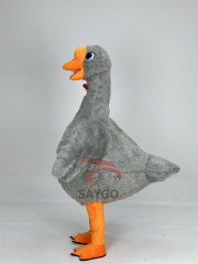 Inflatable Swan Mascot Costume Adult Furry Gray Goose Suit for Entertainment Stage Wear Full Body Animal Cosplay Dress