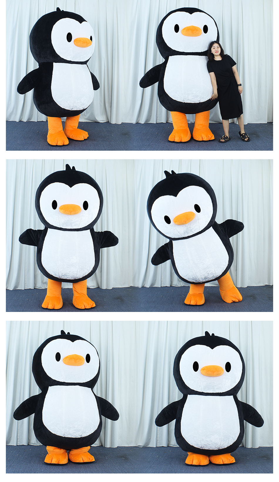 Custom Made Inflatable Sexy Penguin Costumes Inflatable Adult Penguin Costume Madagascar Penguin Costume for Events Advertising