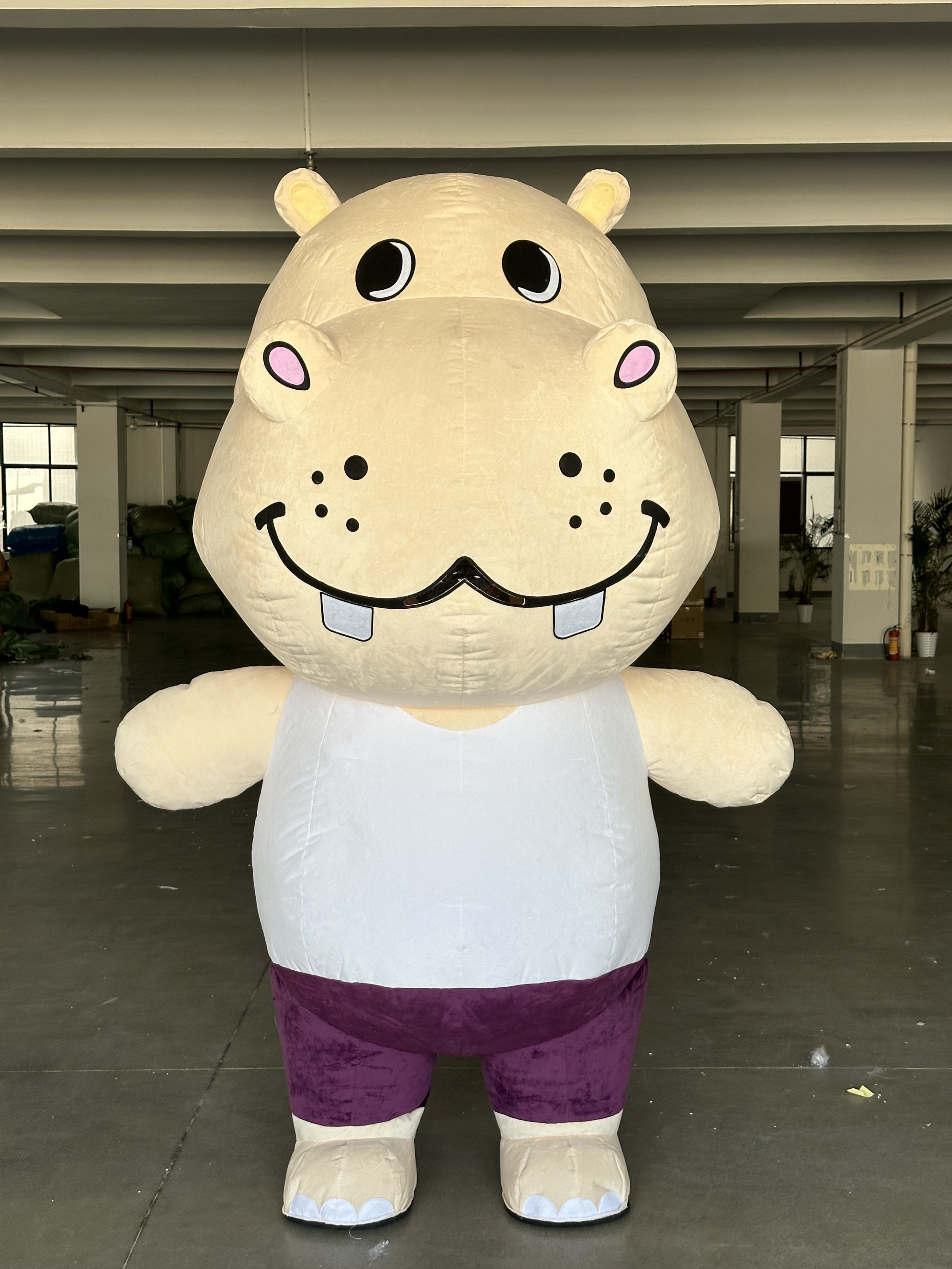 Saygo CE High Quality Customizable Sea Animal Inflatable Hippo Mascot Costume for Adults Unisex Halloween Party Fancy Dress