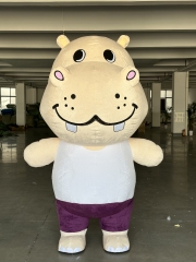 Saygo CE High Quality Customizable Sea Animal Inflatable Hippo Mascot Costume for Adults Unisex Halloween Party Fancy Dress