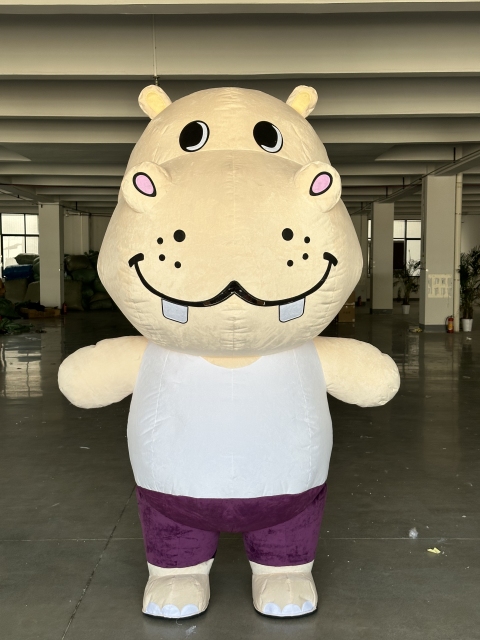 Saygo CE High Quality Customizable Sea Animal Inflatable Hippo Mascot Costume for Adults Unisex Halloween Party Fancy Dress