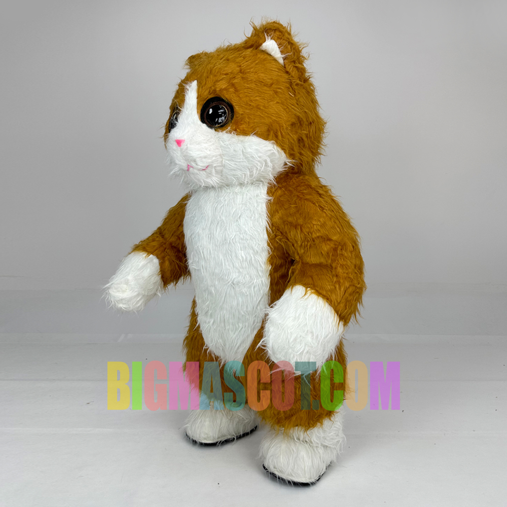 Factory Direct Cosplay Inflatable Mascot Costume Long Plush Furry Anime Cat for Kids Halloween Teddy Bear for Birthday Party