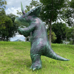 Inflatable PVC Life Size Triceratops Costume Animal Mascot Saygo Brand Mardi Gras Carnival Party Unisex Adult In-Stock