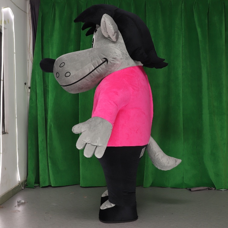 WereWolf with Clothes Mascot Costume 2m Inflated Wolf Cosplay Costume Suits for Human Fit in Games