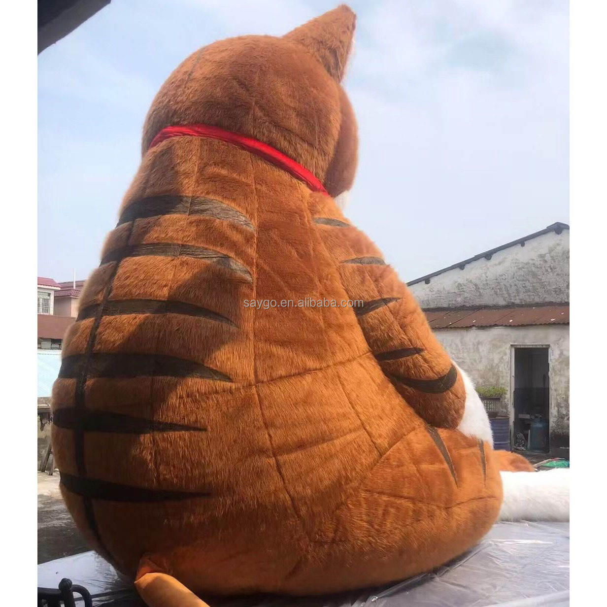 Hot Sale Various Customized Color Fat Cat Mascot Costume Tall Height Cat Costume Orange Cat Mascot Costume for Advertising