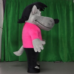 WereWolf with Clothes Mascot Costume 2m Inflated Wolf Cosplay Costume Suits for Human Fit in Games