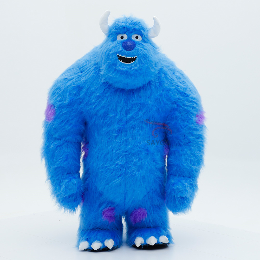 Blue Monsters CE Certified Inflatable  Sullivan Cartoon Mascot Costume-saygo Brand Mardi Gras/Carnival Theme Adult Unisex,Big Mascot,CE Certified Inflatable Blue Monster Sullivan Cartoon Mascot Costume-saygo Brand Mardi Gras/Carnival Theme Adult Unisex