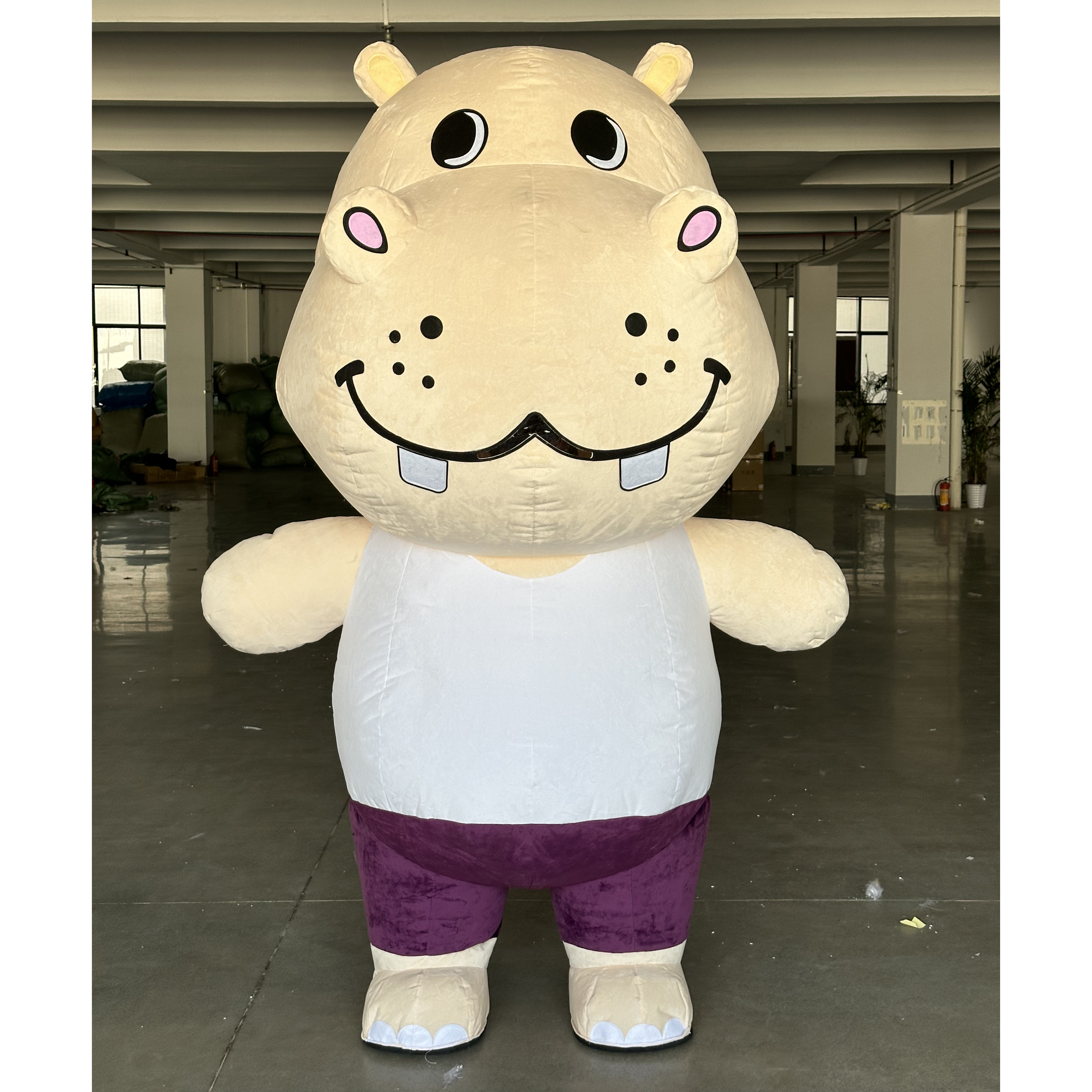 Saygo CE High Quality Customizable Sea Animal Inflatable Hippo Mascot Costume for Adults Unisex Halloween Party Fancy Dress