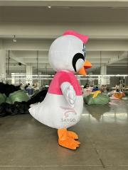 Beautiful Crane Bird Mascot Costume CE 2m Inflatable Phoenix Crane Bird Costume Suits for Events Rental& Sale