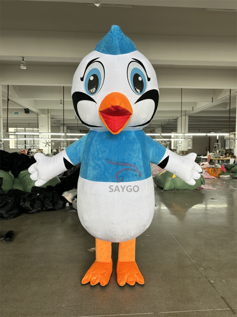 Beautiful Crane Bird Mascot Costume CE 2m Inflatable Phoenix Crane Bird Costume Suits for Events Rental& Sale