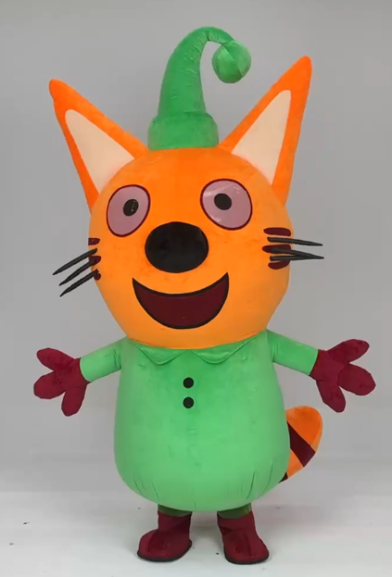 Cute Customizable Inflatable Giant Cat Mascot Costume Cartoon Wild Cat Mascot Costume Dress for Events Party Cosplay