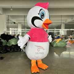 Beautiful Crane Bird Mascot Costume CE 2m Inflatable Phoenix Crane Bird Costume Suits for Events Rental& Sale
