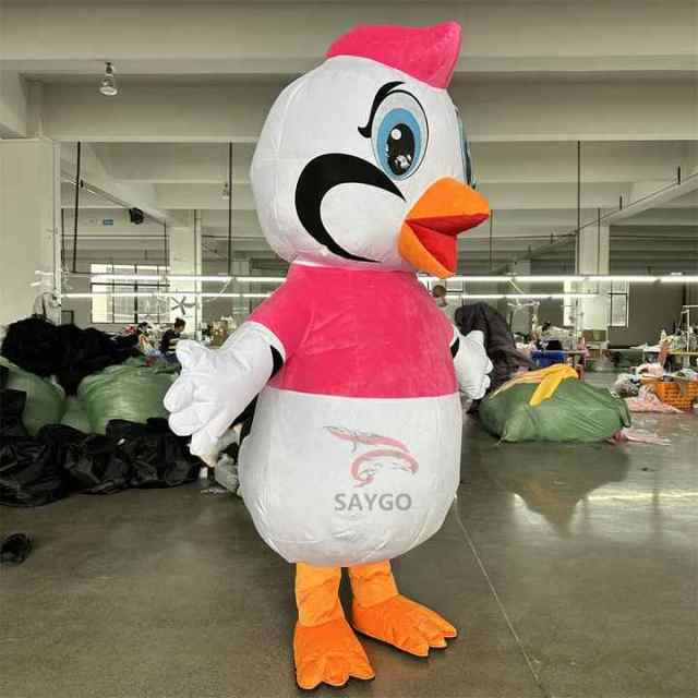 Beautiful Crane Bird Mascot Costume CE 2m Inflatable Phoenix Crane Bird Costume Suits for Events Rental& Sale