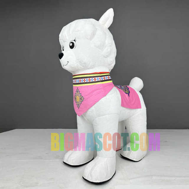 Inflatable Alpaca Costume Unisex 2m/2.6m Adult Dog Sheep Alpaca Mascot Costume for Adults Cosplay Entertainment