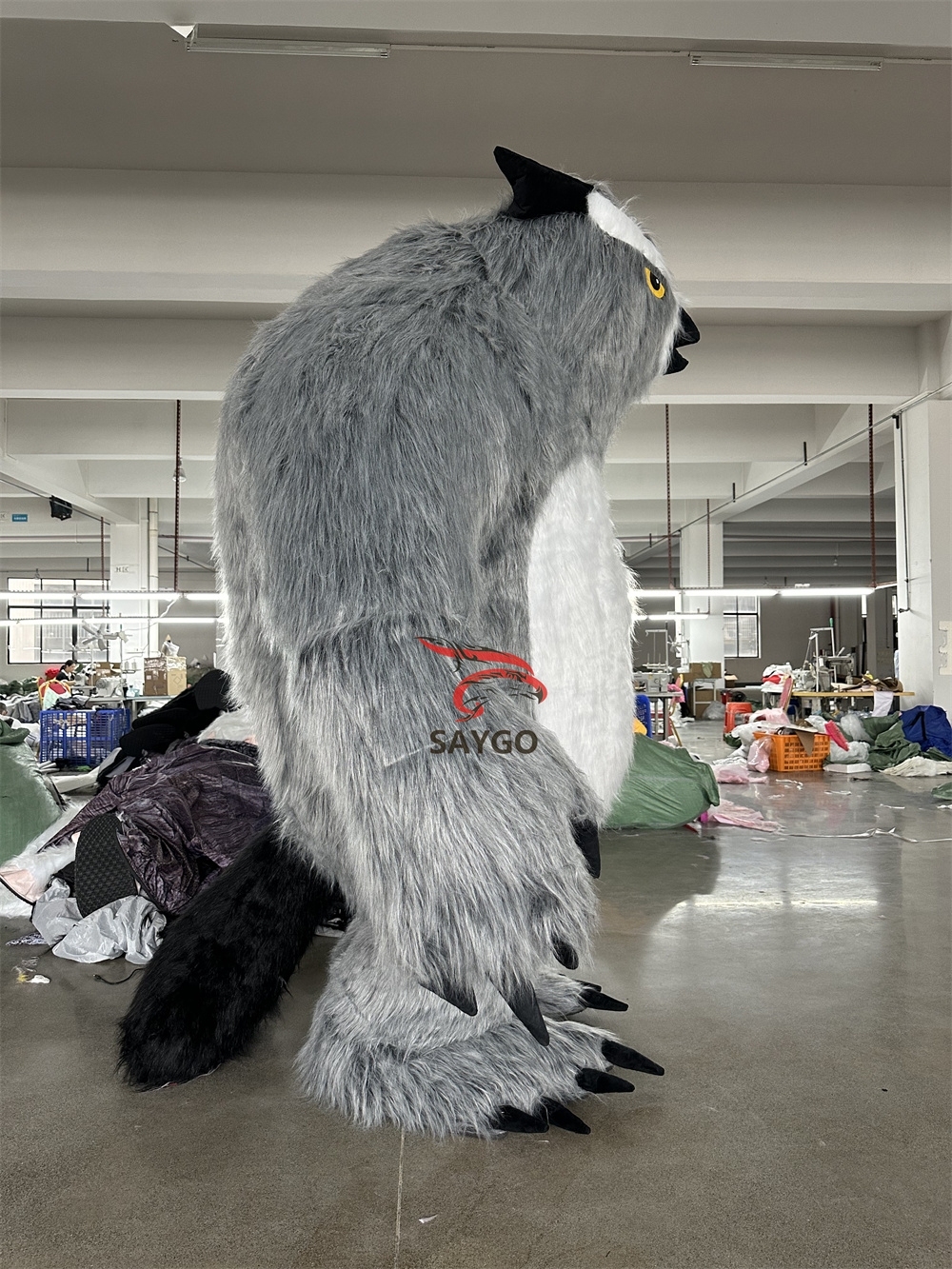 Saygo Owl Animal Mascot Costume Adult Size Anime Style for Mardi Gras Carnival
