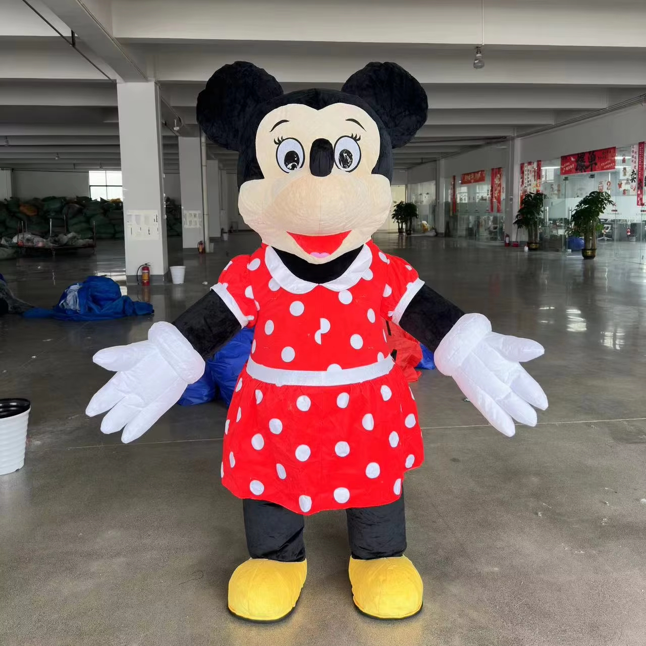 Unisex Cosplay Inflatable Mouse Couple Mascot Costume Carnival Costume Wedding Party Valentine's Day Events Performance Dress