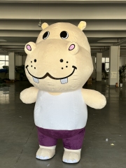 Saygo CE High Quality Customizable Sea Animal Inflatable Hippo Mascot Costume for Adults Unisex Halloween Party Fancy Dress