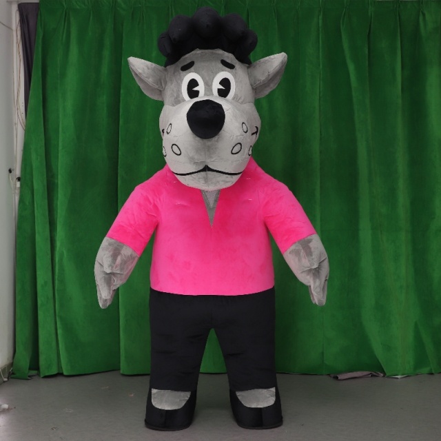 WereWolf with Clothes Mascot Costume 2m Inflated Wolf Cosplay Costume Suits for Human Fit in Games