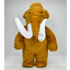 Ice Age Manny Mammoth Elephant Mascot Costume 2m 2.6m Inflate Mammoth Elephant Clothes Outfit for Adults Dress in
