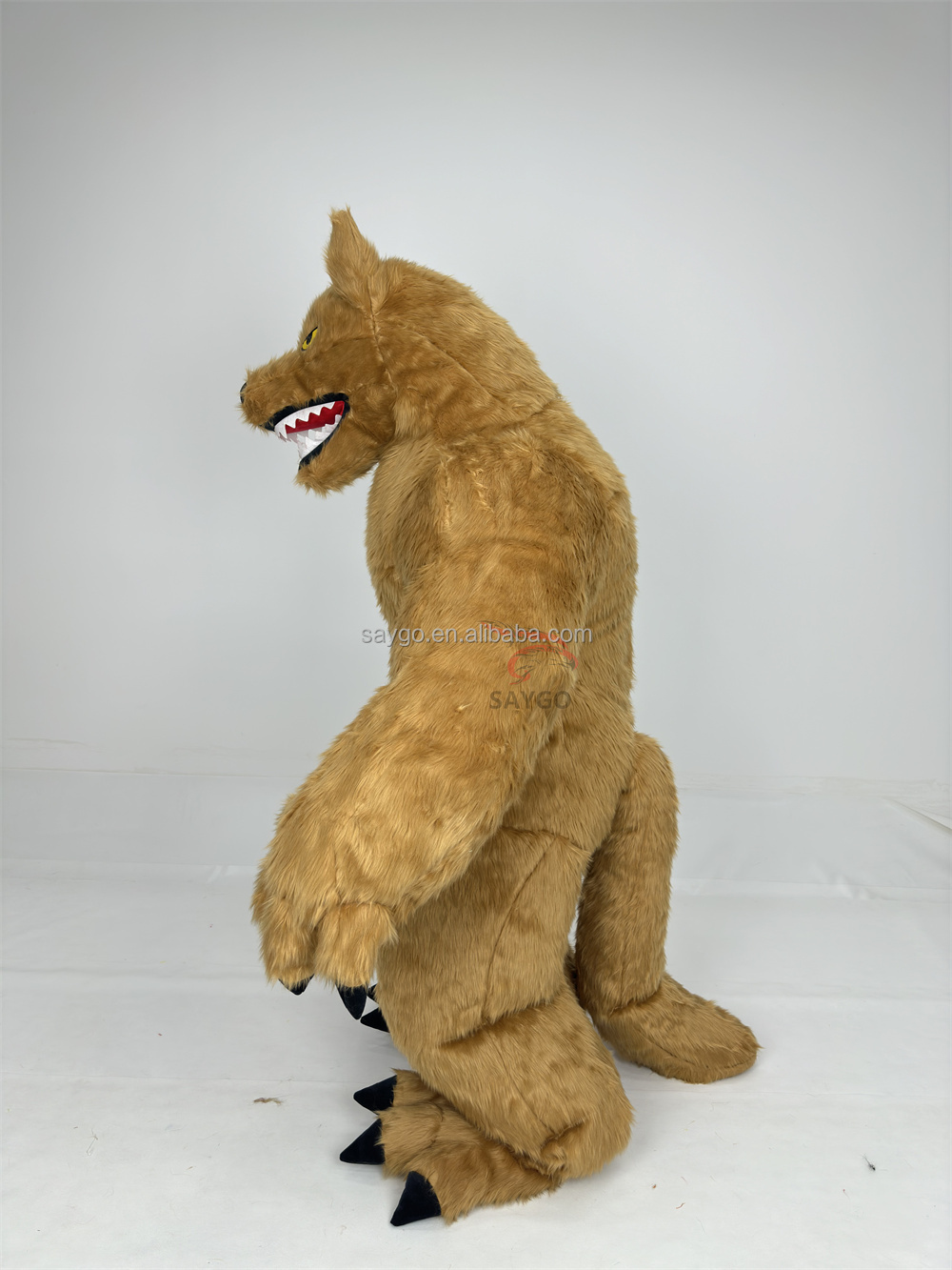 2.2m Adult Full Inflatable Wolf Costume Custom Real Life Mascot Suit for Halloween Fancy Dress Animal Cosplay Outfit Promotions