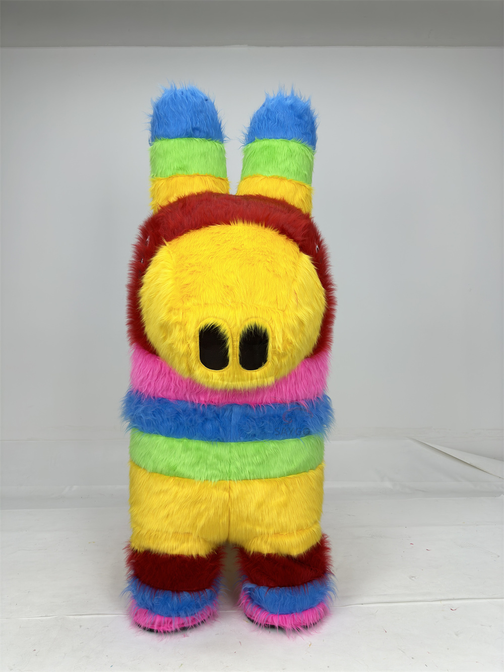 Advertising Pretty Cartoon Horse Mascot Costume Clothes with rainbow Color 2m Inflatable Horse Costume Party Dress