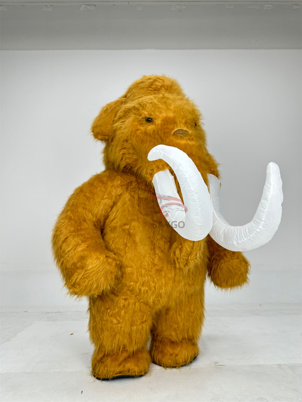 Ice Age Manny Mammoth Elephant Mascot Costume 2m 2.6m Inflate Mammoth Elephant Clothes Outfit for Adults Dress in