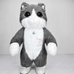 Saygo High Quality CE 2m/2.6m Plush Cartoon Inflatable Walking Animal Cat Mascot Costumes for Party Sale