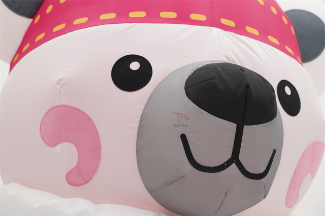Easy View Walking Bear Inflatable Mascot Costumes for Adult Cosplay Wear 2.2m Giant Bear Inflatables Clothes for Events Business