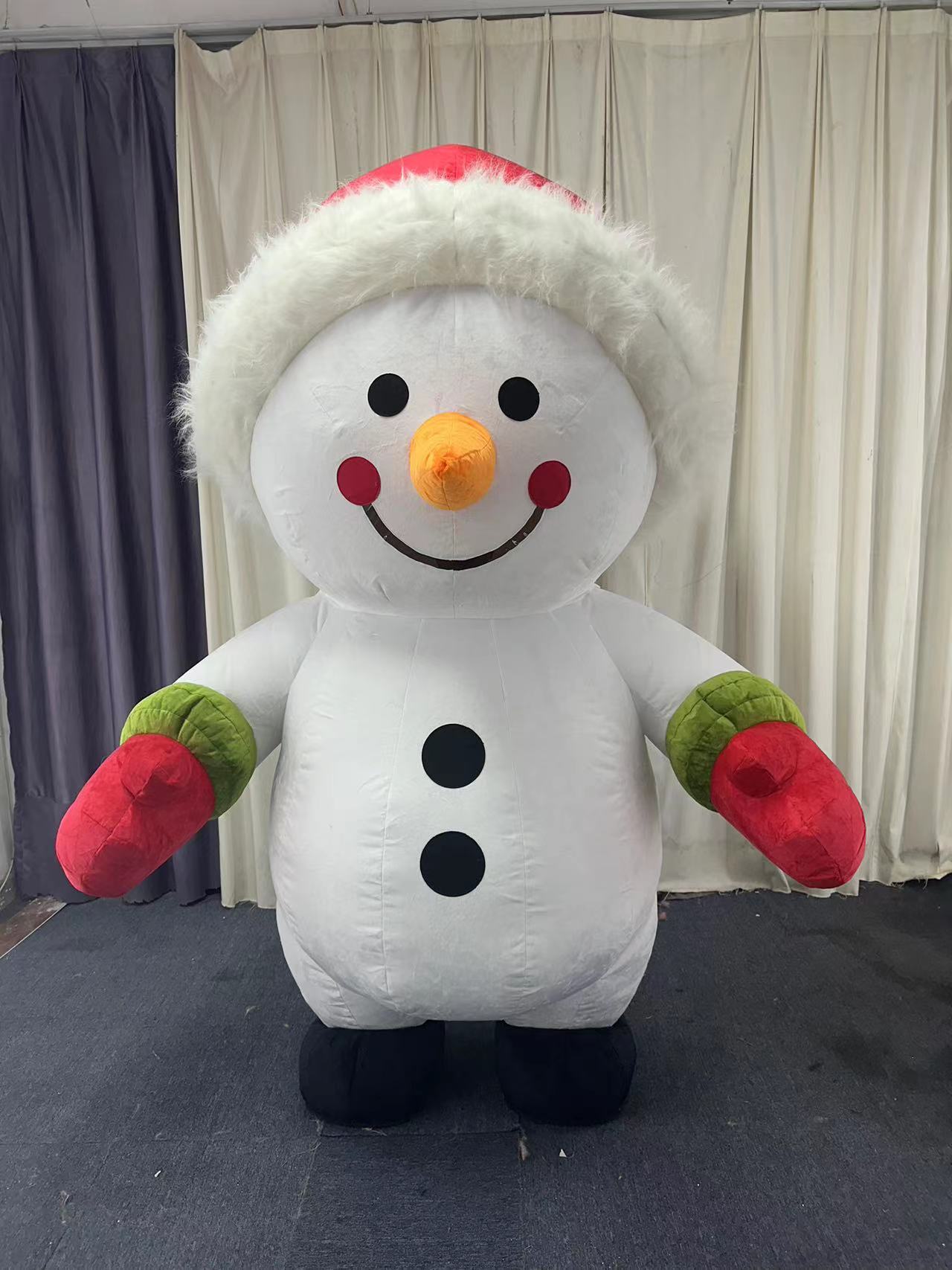 Saygo厂家直销2m/2.6m/3m充气圣诞老人和雪人万圣节和圣诞节吉祥物服装