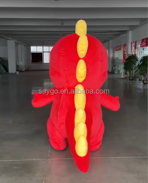 大眼睛定制龙充气服装动漫角色扮演套装2m充气恐龙吉祥物成人服装