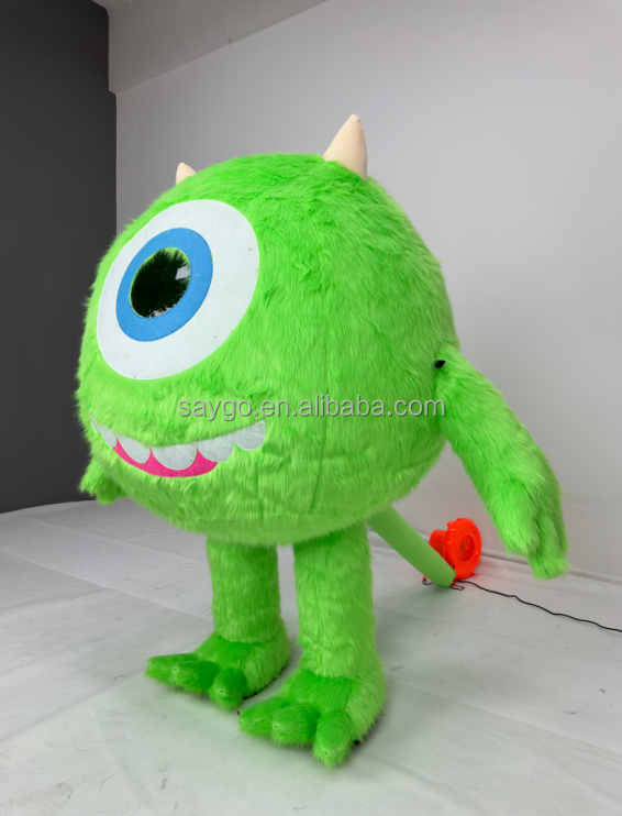 萨利怪物大卡通人物圣诞万圣节嘉年华派对吉祥物充气装饰品