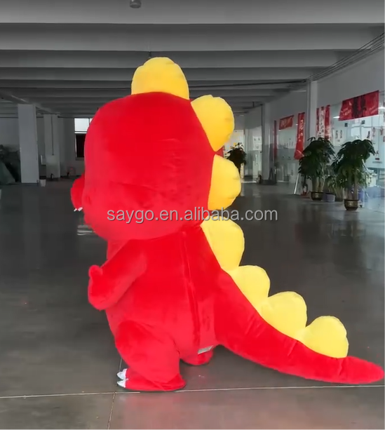 大眼睛定制龙充气服装动漫角色扮演套装2m充气恐龙吉祥物成人服装