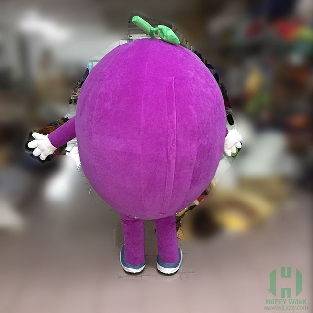 充气儿童水果吉祥物服装成人儿童葡萄水果服装橙色菠萝苹果西瓜水果服装广告