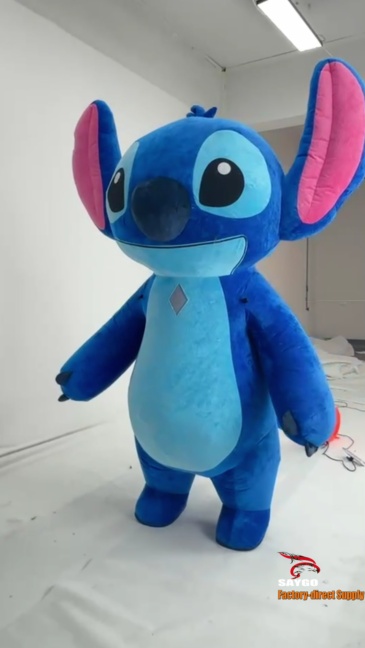 Stitch Mascot Inflatable Ornaments Decor Events Advertising Giant Inflatable Decorations,Big Mascot,One Eye Monster Mascot Mike Inflated Fabric Furry Sully Mascots Ornaments Decor Events Advertising Giant Inflatable Decorations