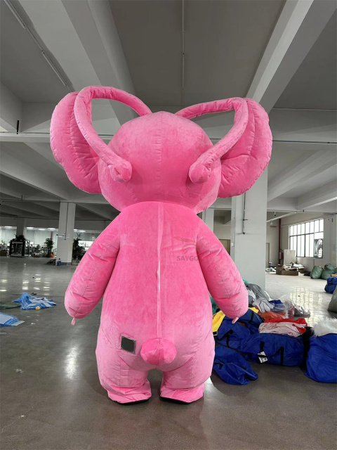 Pink Stitch Mascot Costume Party Show Giant Plush Inflatable Adult Party Event Mascot Cartoon Fancy Dress Character Costume,Big Mascot,Pink Stitch Mascot Costume Party Show Giant Plush Inflatable Adult Party Event Mascot Cartoon Fancy Dress Character Costume