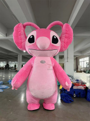 Pink Stitch Mascot Costume Party Show Giant Plush Inflatable Adult Party Event Mascot Cartoon Fancy Dress Character Costume,Big Mascot,Pink Stitch Mascot Costume Party Show Giant Plush Inflatable Adult Party Event Mascot Cartoon Fancy Dress Character Costume