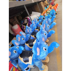 New Design Large Unisex Kids Electric Ride-On Toy Plush Horse and Bear for Mall Amusement Park