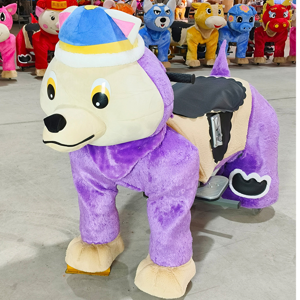 Electric Scooter Ride-On Plush Horse Steel Frame Battery Operated Outdoor Model HI-RH 0064 for Adults & Children