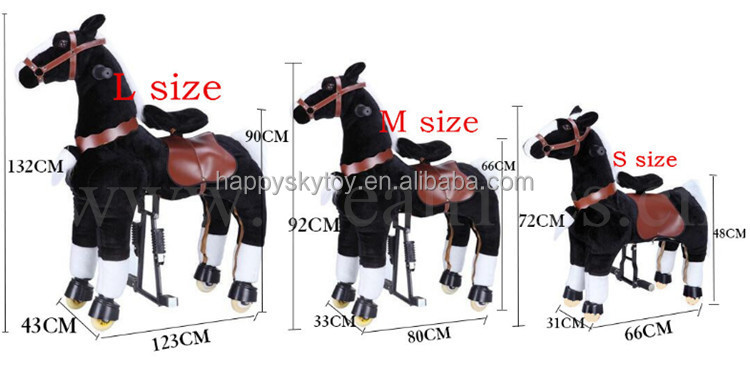 Mechanical Walking Animal for Children 3 to 6 Years Plush Horse Ride on Toy Zebra Kids Ride on Animal Toy