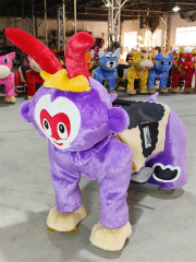 Battery Operated Coin-Operated Kids Rides on Toys Plush Dog Animal Ride Horse Kids Electric Animal Ride