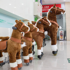 Most Popular Ride-On Toy Animals Furry Walking Unicorn & Mechanical Horse Kids' Favorite Toy for Sale