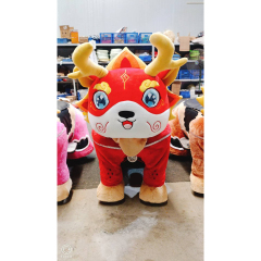 Unisex Large Electric Kiddie Ride Toy Cheap Animal Plastic Horse Bear Design Coin Operated System Mall Use Made Plush Kids