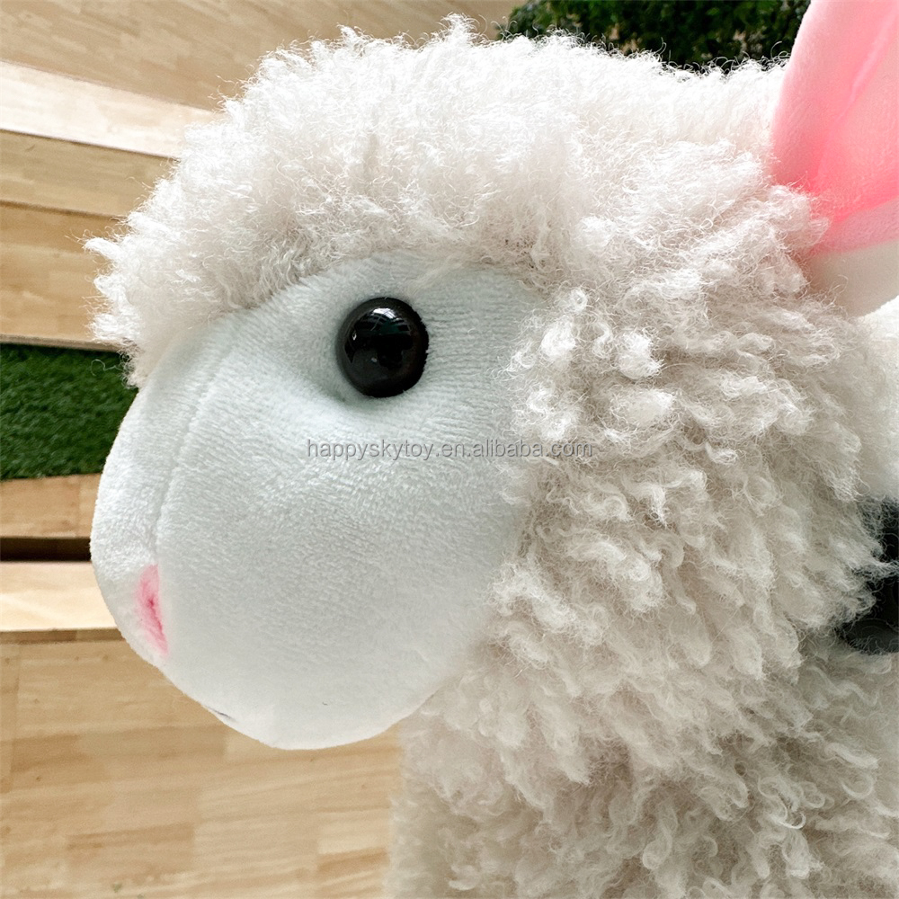 Happy Sky Toy New Model Life-Size Unisex Mechanical Horse Ride-On Plush Animal Toy for Kids 2-4 Years