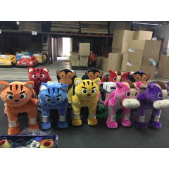 Shopping Mall Ride Walking Electronic Horse Toy Plush Animal Electric Scooter for Adults
