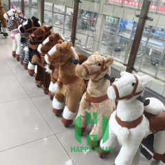 Mechanical Walking Animal for Children 3 to 6 Years Plush Horse Ride on Toy Zebra Kids Ride on Animal Toy