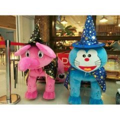 Various Electric Scooter Manufacturer's Kiddie Walking Dinosaur Ride-On Toy Animals for Mall Plush